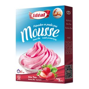 Préparation en poudre pour mousse au fraise - مسحوق تحضير موس الفراولة